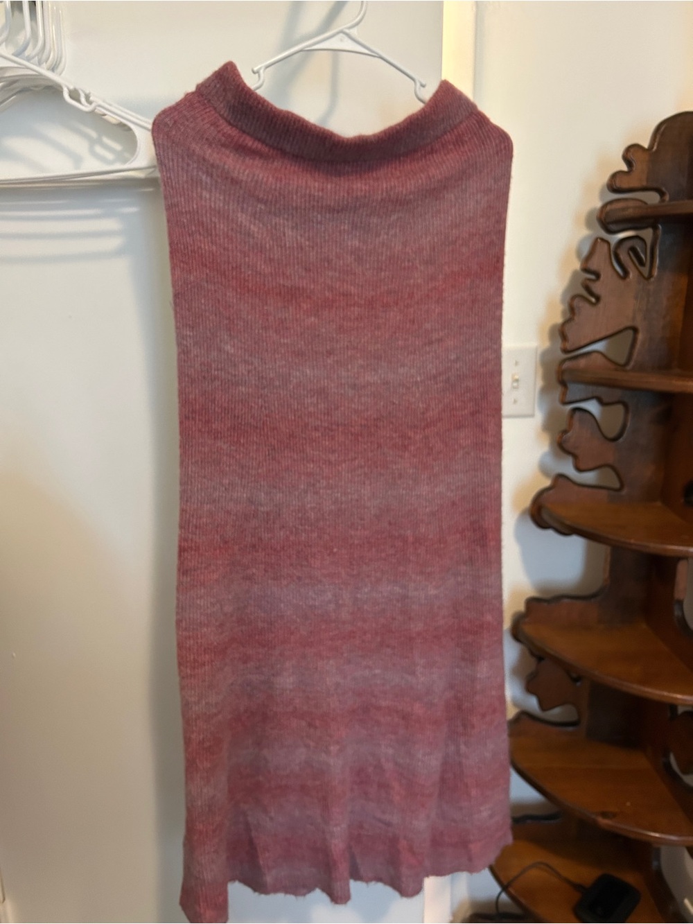 Soft Knit Maxi Skirt Heathered Rose